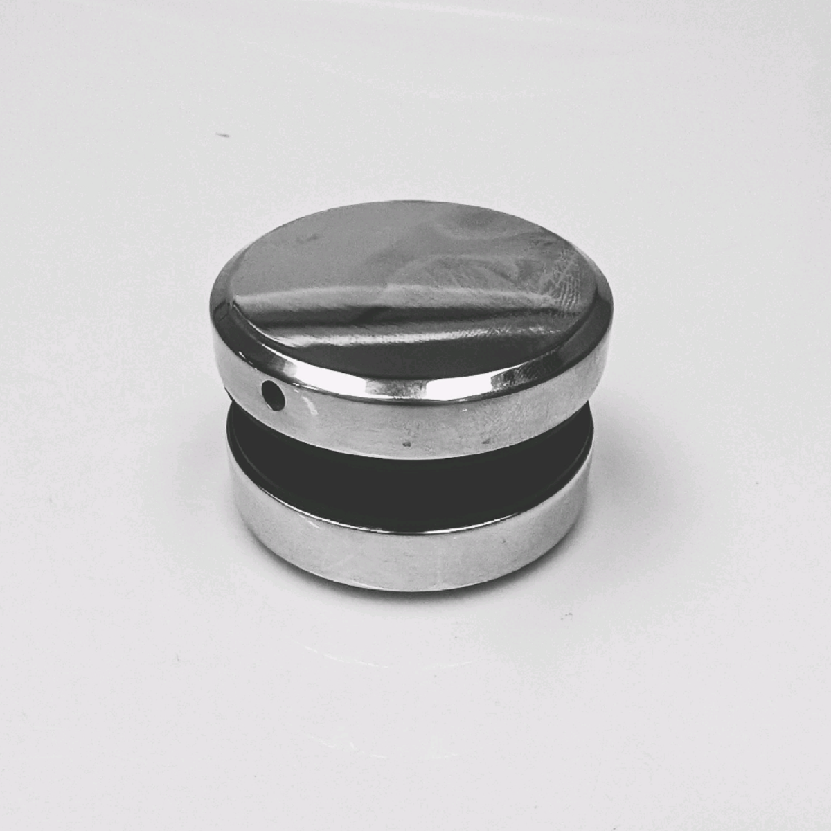 Glass Anchor - 50mm Diameter - Slimline Flat Button Head - 10mm Spacer - Polished Stainless Steel